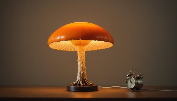 Lampe champignon orange : style ludique et rétro à saisir !