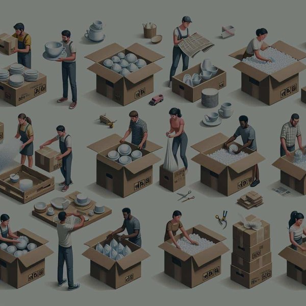 Quelles solutions pour déménager un grand nombre d'objets fragiles comme la vaisselle ?