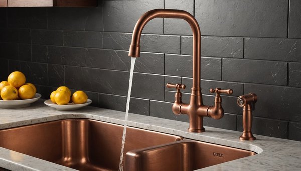 Le charme vintage des robinets en cuivre pour votre cuisine