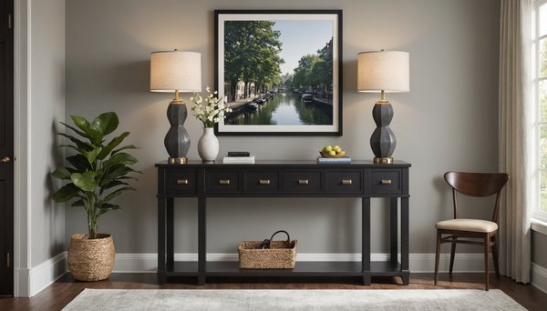 Inspirez votre entrée avec une console design moderne